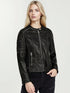 DAMEN SKINNY BIKERJACKE | LANGARM REISSVERSSCHLUSS